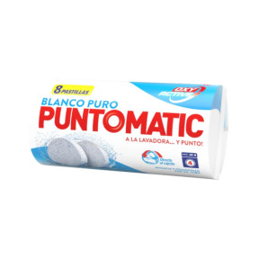 Таблетки-порошок для стирки белого белья PUNTOMATIC Blanco Puro, 8 шт